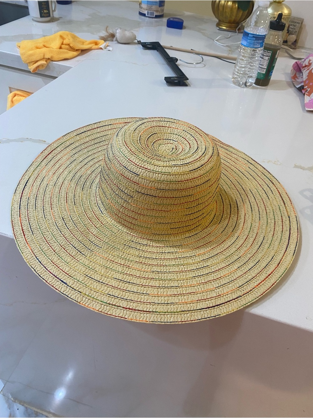Laundry by Design Wide Brim Straw Sun Hat - Natural Beige - Picture 2 of 6